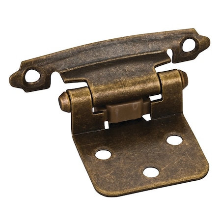 Hardware Resources Traditional 1/2" Overlay Hinge with Screws - Antique Brass P5011AB